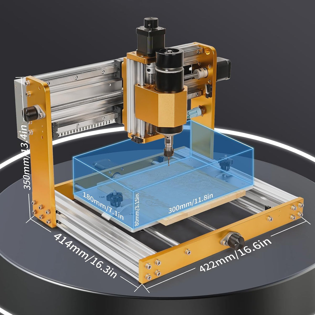 3018 Pro Ultra CNC Machine 500W All-Metal CNC Router Machine, Upgraded 3 Axis Engraver Machine Limit Switches & Emergency-Stop with GRBL Offline Control for Metal, Wood, Acrylic, PCB MDF