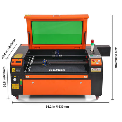 100W 24 X 35 in CO2 Laser Cutter Engraver Cutting Engraving Machine