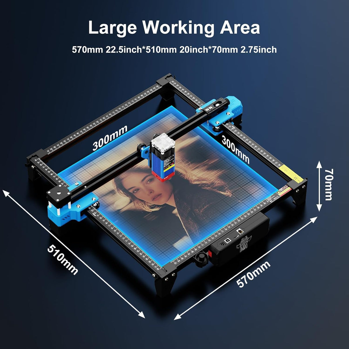 TTS-55 Pro Laser Engraver 5500Mw Laser Engraving Machine