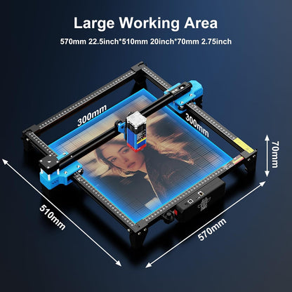 TTS-55 Pro Laser Engraver 5500Mw Laser Engraving Machine