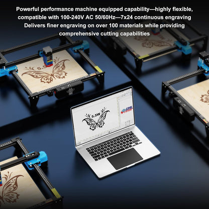 TTS-55 Pro Laser Engraver 5500Mw Laser Engraving Machine