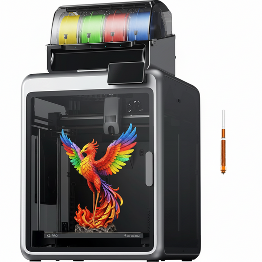 K2 Pro Combo (A) 3D Printer, Multicolor 3D Printer with CFS