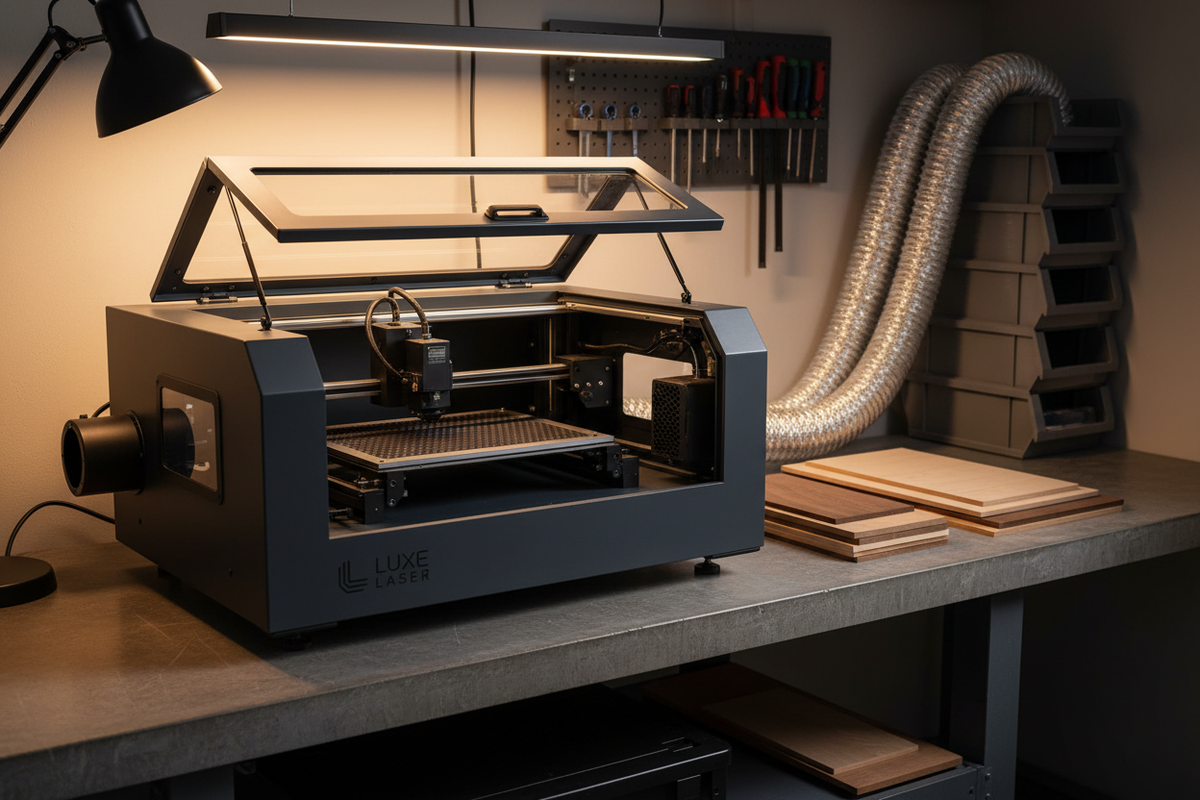 Laser Cutter in Premium Workshop